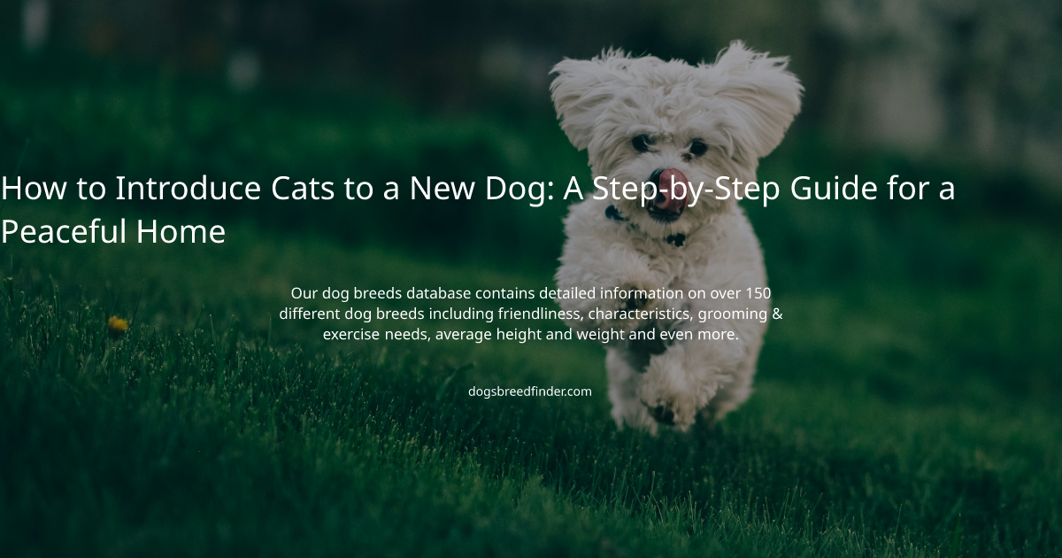 How to Introduce Cats to a New Dog: A Step-by-Step Guide for a Peaceful ...